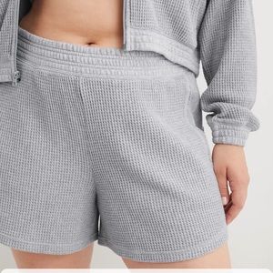 Aerie High Wasted Waffle short